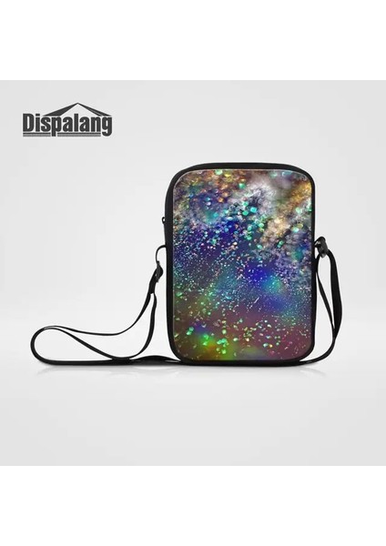 BAG01 23X17X5CM Dispalang Kadın Rahat Iş Messenger Çanta Evren Uzay Galaxy Baskı Seyahat Için Crossbody Omuz Çantaları Erkek Seyahat Flap (Yurt Dışından)