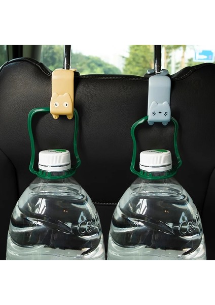 Pembe Köpek 2 Adet Karikatür Araba Koltuğu Askı Kancası Maske Çanta Aksesuarları Tutucu Kanca Delme-Ücretsiz Yerden Tasarruflu Araba Organizatör Standı Çanta Raf Standı (Yurt Dışından) modelleri