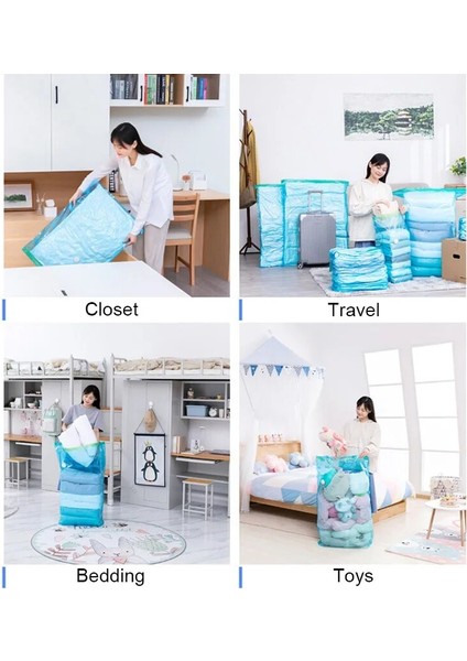 50X70X30CM Çanta 2 Parça Vakum Torbası Ev Düzenleyici Giysi Saklama Torbaları El Sıkıştırılmış Sızdırmazlık Paketi Uzay Tasarrufu Ev Seyahat Giyim Sıkıştırma (Yurt Dışından) modelleri