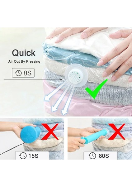 80X100CM 3 Parça Manuel Sıkıştırma Vakum Saklama Torbası Giysiler Için Yorganlar Battaniyeler Yastıklar Ev Düzenleyici Mühür Çanta Uzay Tasarrufu Pompaya Gerek Yok (Yurt Dışından) fiyatları