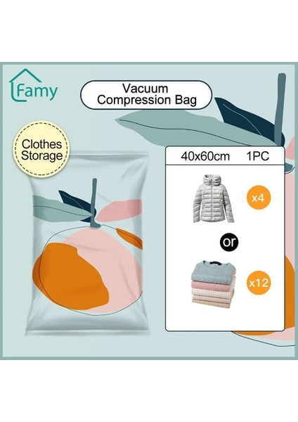 80X60X30CM Depolama Organizatör Vakum Torbaları Giyim Battaniye Elbise Yorgan Dolap Hava Sıkıştırma Torbası Yeniden Kullanılabilir Yerden Tasarruf Depolama Öğeleri (Yurt Dışından) indirimleri