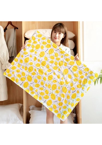 Elektrikli Hava Pompası 70X100 cm Kalınlaşmış Büyük Vakum Torbası Valfli Elbise Saklama Torbası Şeffaf Bordür Katlanır Sıkıştırma Seyahat Yerden Tasarruflu Sızdırmazlık Ba (Yurt Dışından) fiyatları