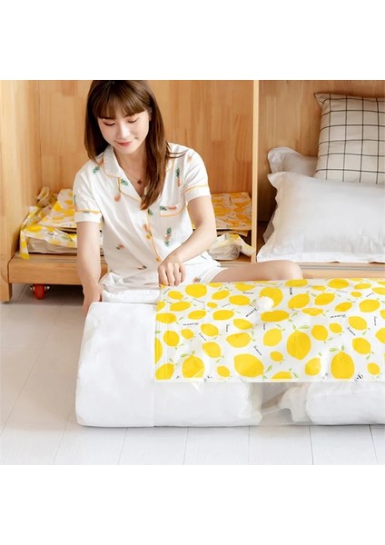 Elektrikli Hava Pompası 70X100 cm Kalınlaşmış Büyük Vakum Torbası Valfli Elbise Saklama Torbası Şeffaf Bordür Katlanır Sıkıştırma Seyahat Yerden Tasarruflu Sızdırmazlık Ba (Yurt Dışından) fırsatları