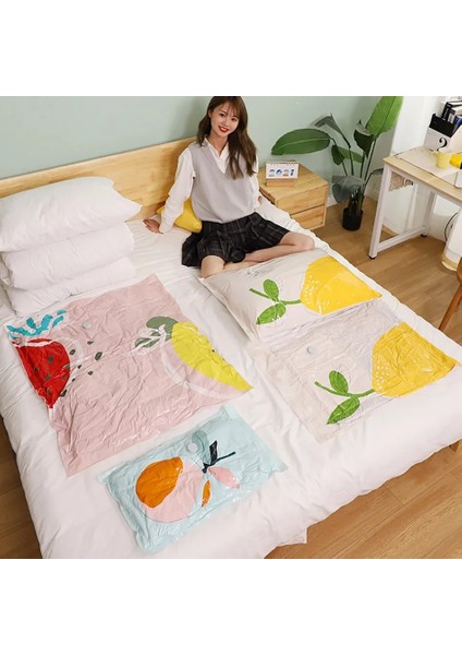 60X80CM Gardırop Dolap Organizatör Vakum Torbası Giysi Yastıklar Saklama Çantası Toz Geçirmez Nem Geçirmez Yerden Tasarruf Mühür Paket Ev (Yurt Dışından) fırsatları