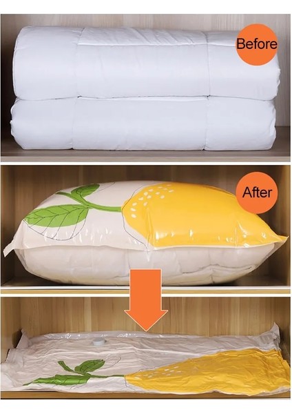 60X80CM Gardırop Dolap Organizatör Vakum Torbası Giysi Yastıklar Saklama Çantası Toz Geçirmez Nem Geçirmez Yerden Tasarruf Mühür Paket Ev (Yurt Dışından) indirimleri