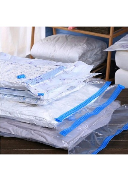 1 Adet Rastgele Renk 70CMX100CM Kalınlaşmış Uygun Vakum Torbası Saklama Çantası Şeffaf Elbise Mühür Sıkıştırılmış Seyahat Yerden Tasarruflu Çanta Ambalaj Çantası (Yurt Dışından) modelleri