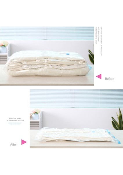 50X60CM Vakum Torbası Elbise Saklama Çantası Vana ile Şeffaf Sınır Katlanır Sıkıştırılmış Organizatör Seyahat Yerden Tasarruf Mühür Paketi (Yurt Dışından) fırsatları