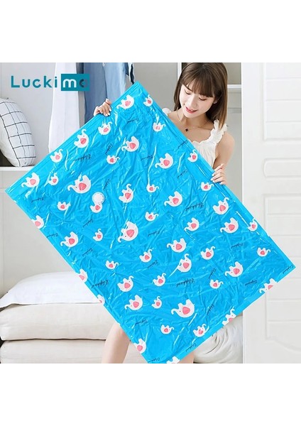 70X100 cm 2 Parça Yüksek Kapasiteli Vakum Saklama Torbaları Giysiler Için Battaniye Yastıklar Yatak Ev Dolap Organizatör Sıkıştırma Uzay Tasarruf Çantası (Yurt Dışından) fırsatları