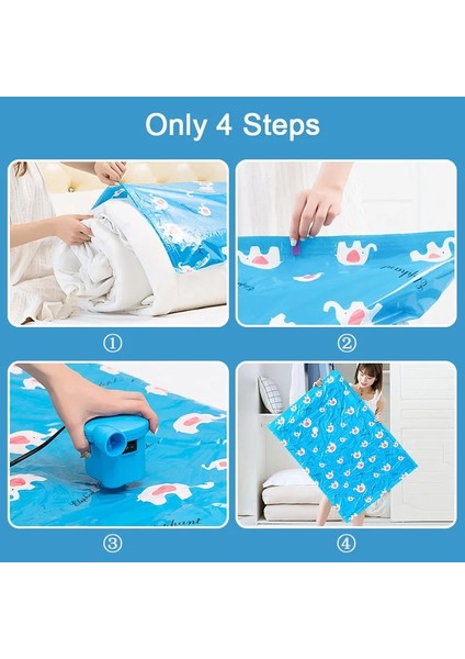 70X100 cm 2 Parça Yüksek Kapasiteli Vakum Saklama Torbaları Giysiler Için Battaniye Yastıklar Yatak Ev Dolap Organizatör Sıkıştırma Uzay Tasarruf Çantası (Yurt Dışından) indirimleri