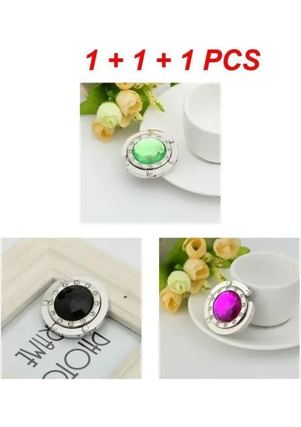 3 Adet Set Bir Çanta Askısı 1-4 Adet/grup Katlanabilir Şık Güvenilir Katlanabilir Çanta Askıları Metal Çok Yönlü Masa Askısı Pratik Yerden Tasarruf Sağlayan Masa Çanta Kancaları (Yurt Dışından)