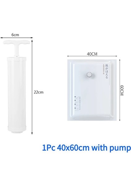 1 Adet 40X60CM Set 1/3/5 Adet Vakum Poşeti Depolama Ev Düzenleyici Katlanabilir Yatak Elbise Vakumlu Saklama Çantası Mühür Sıkıştırılmış Seyahat Yerden Tasarruf Sağlayan Çantalar (Yurt Dışından)