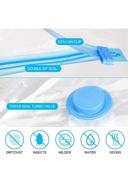 5 Adet 50X70 cm 5/10 Adet Vakumlu Saklama Çantası Giysi Için Yeniden Kullanılabilir Vakum Poşeti Şeffaf Elbise Organizatör Mühür Sıkıştırılmış Seyahat Yerden Tasarruf Sağlayan Çanta (Yurt Dışından) indirimleri