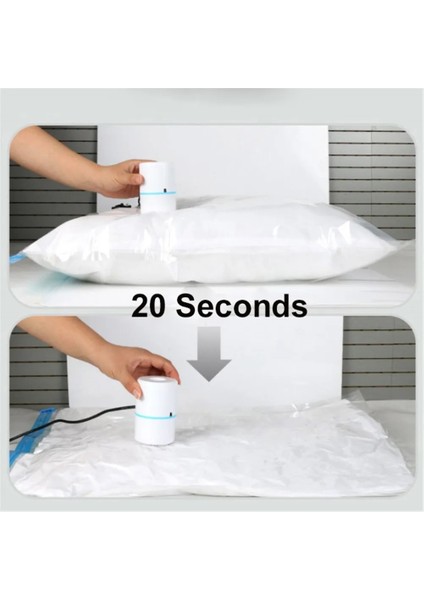 4 Adet 50X70 Sıkıştırılmış Çanta Elektrikli Pompa Seyahat Vakum Poşeti Pompası Mini Vakumlama Makinesi Makinesi Space Saver Giysiler Için Gıda Organizatör (Yurt Dışından) modelleri