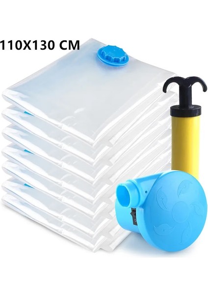 Elektrikli Hava Pompası 60X80 cm Çok Boyutlu Kalınlaştırma Uygun Vakum Torbası Saklama Çantası Şeffaf Elbise Contası Sıkıştırma Seyahat Yerden Tasarruflu Paketleme Çantası (Yurt Dışından) fiyatları