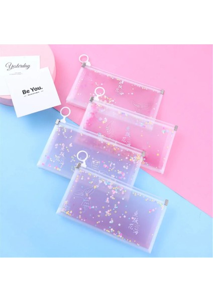 Stil D 2 Adet 1 ~ 5 Adet Karikatür Kırtasiye Çantası Snap Düğmesi Kalem Kutusu Sevimli Uzay Tavşan Yaratıcı Şeffaf Su Geçirmez Çocuk Kalem Depolama (Yurt Dışından) fiyatları