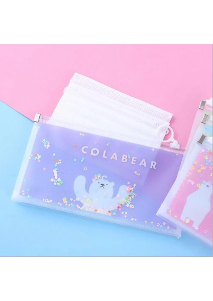 Stil D 2 Adet 1 ~ 5 Adet Karikatür Kırtasiye Çantası Snap Düğmesi Kalem Kutusu Sevimli Uzay Tavşan Yaratıcı Şeffaf Su Geçirmez Çocuk Kalem Depolama (Yurt Dışından) indirimleri