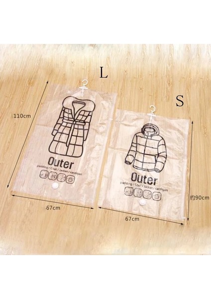 67X90 cm Dolap Asılı Organizatör Vakum Torbaları Giysi Saklama Çantası ile Değer Askı Yerden Tasarruflu Mühür Çanta Dolap Sıkıştırılmış Çanta (Yurt Dışından) fırsatları