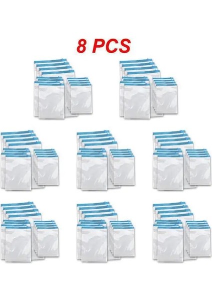 35X50CM 8 Adet Elle Vakum Sıkıştırılmış Çanta Roll Up Mühür Çanta Seyahat Uzay Tasarrufu Saklama Torbaları Elbise Organizatör Yeniden Kullanılabilir Toz Geçirmez Çuval (Yurt Dışından)