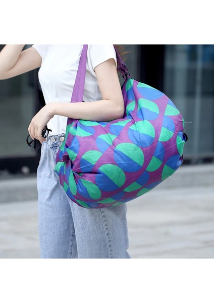 Renk 11 Katlanabilir Alışveriş Çantası Uzaydan Tasarruf Yeniden Kullanılabilir Süpermarket Bakkal Alışveriş Çantası Seyahat Plaj Spor Spor Çantası Aperatifler Için Giysi (Yurt Dışından) modelleri