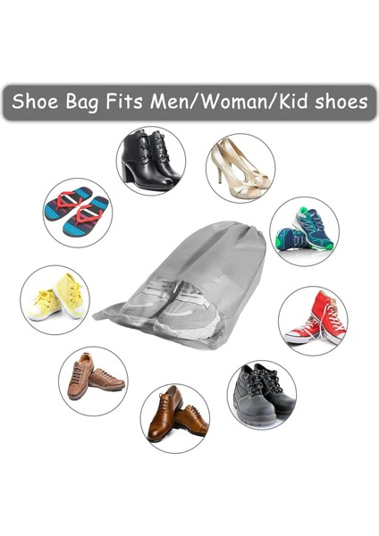 Siyah 27CM x 36CM-5 Adet 5-15 Adet Seyahat Ayakkabı Çantası Büyük Taşınabilir Ipli Ayakkabı Saklama Torbaları Dokunmamış Toz Geçirmez Kese Ayakkabı Için Yer Tasarrufu Organizatör (Yurt Dışından) fiyatları