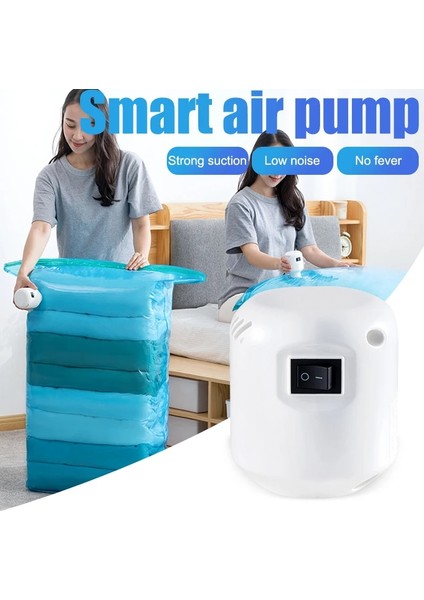 Abd/abd Tak 55W Güçlü Sıkıştırma Elektrikli Pompa Vakum Saklama Çantası Elbise Organizatörü Düşük Gürültü Hava Pompası Space Saver Saklama Çantası (Yurt Dışından) modelleri