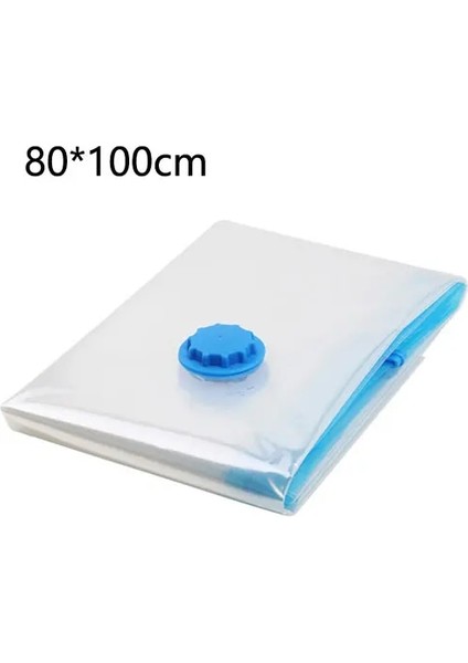 80X100 cm Uygun Vakum Torbası Depolama Ev Düzenleyici Şeffaf Elbise Organizatör Mühür Sıkıştırılmış Seyahat Tasarruflu Yer Çanta Paketi (Yurt Dışından)