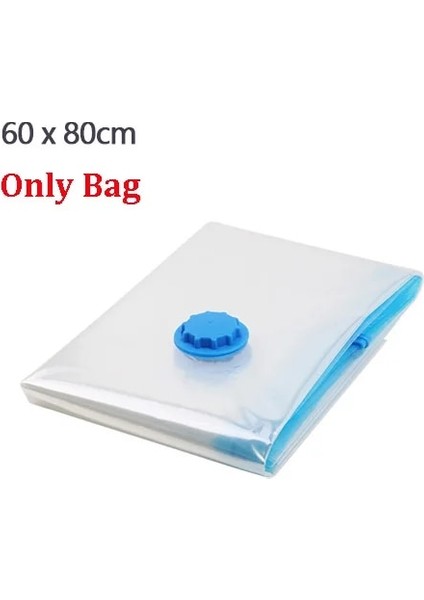 60CMX80CM-SADECE Çanta Vakum Mühürleyen Elbise Saklama Torbası Elektrikli Pompalı Elbise Sıkıştırma Saklama Torbaları Seyahat Yerden Tasarruf Organizatör Vakum Torbaları (Yurt Dışından)