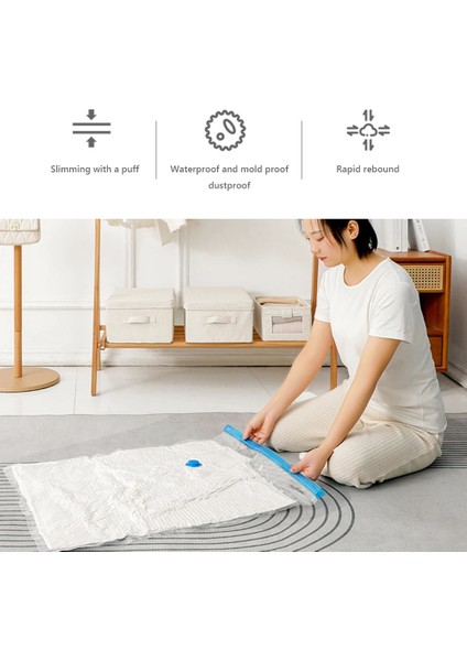 50X60CM Pompalı 6 Adet Pompalı Vakum Saklama Torbaları Şeffaf Katlanır Sıkıştırılmış Yerden Tasarruflu Vakum Torbası Giysiler Için Büyük Seyahat Konteyneri (Yurt Dışından) indirimleri