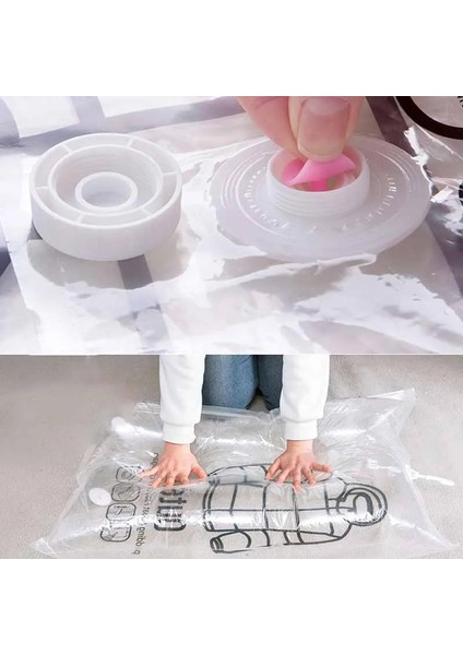 60X110 cm 1 Adet Dolap Asılı Organizatör Vakum Torbası Elbise Saklama Çantası Askı ile Yerden Tasarruflu Şeffaf Mühür Çanta Dolap Sıkıştırılmış Çanta (Yurt Dışından) fırsatları