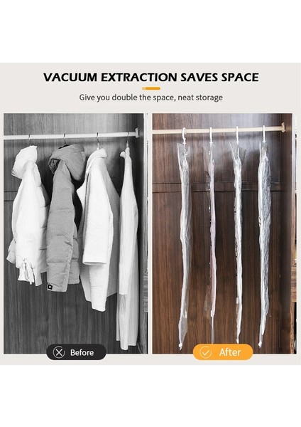 60X110CM Gardırop Sıkıştırılmış Çanta Dolap Asılı Organizatör Vakum Torbası Elbise Saklama Çantası Askı ile Yerden Tasarruf Temizle Mühür Çanta (Yurt Dışından) fiyatları