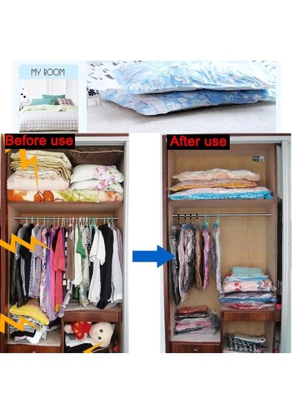 100X80 Pompalı 5 Adet Vakum Torbası Depolama Organizatör Katlanabilir Ekstra Büyük Mühür Sıkıştırılmış Seyahat Tasarruflu Yer Çantaları Organizador 100X80 80X60 50X70 (Yurt Dışından) fırsatları