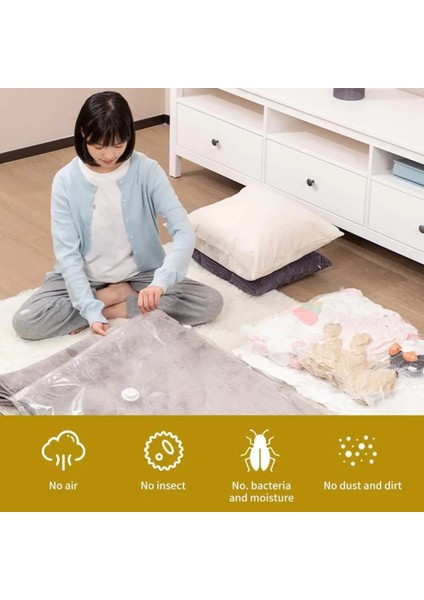 L Vakumlu Mühürlü Yatak Çantası Yırtılmaz Yatak Saklama Çantası Kullanıcı Dostu Yatak Vakumlu Saklama Torbaları Uzay Tasarrufu (Yurt Dışından) modelleri