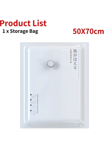 50X70CM Çanta Mini Elektrikli Pompa Sıkıştırılmış Çanta Şişme Hava Pompası Yerden Tasarruflu Depolama Organizatör Giysi Yorgan USB Vakum Mühürleyen Makinesi (Yurt Dışından)