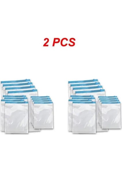 Stil A 2 Adet 1/2 Adet Seyahat Sıkıştırma Torbaları Vakum Paketleme, Bagaj Için Roll Up Space Saver Çantalar, Seyahat Essentials (Yurt Dışından)