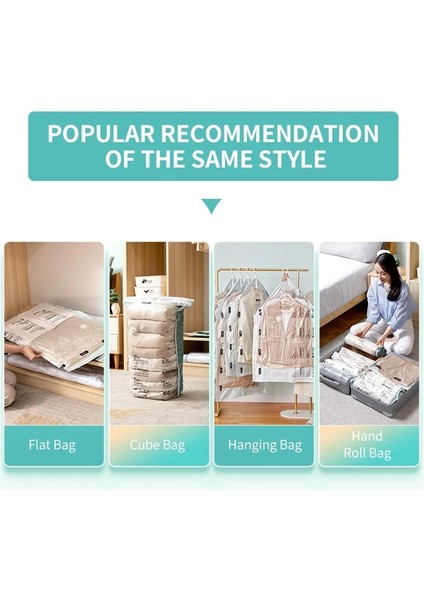 50X70X30CM Pompa Yok Vakum Torbası Gerekir Space Saver Organizatör Sıkıştırma Vakumlama Makinesi Saklama Torbaları Battaniye Elbise Yorgan Elbise Seyahat (Yurt Dışından) fırsatları