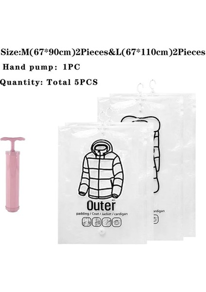 2m ve 2l Pompalı Asılı Saklama Torbaları Yerden Tasarruflu Vakum Sızdırmazlık Organizatör Askı ile Ev Dolapları Dolap Toz Kapağı Giysileri Saklamak Için (Yurt Dışından)
