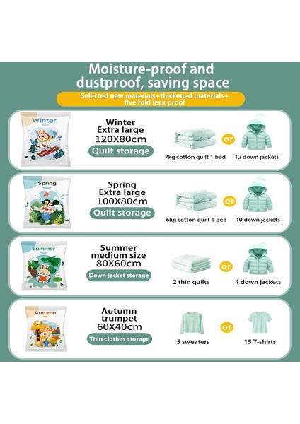 6 El Pompası L Vakum Torbası Elbise Saklama Torbası Valfli Şeffaf Bordür Katlanır Sıkıştırılmış Organizatör Seyahat Yerden Tasarruflu Mühür Paketi (Yurt Dışından) fırsatları