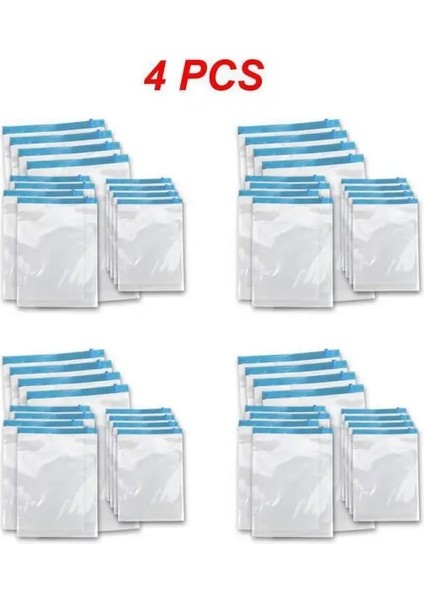 Stil C 4 Adet 1 ~ 8 Adet Seyahat Sıkıştırma Torbaları Vakum Paketleme, Bagaj Için Rulo Uzay Tasarruf Çantaları, Seyahat Essentials (Yurt Dışından)