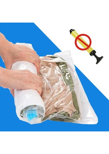 Stil C 4 Adet 1 ~ 8 Adet Seyahat Sıkıştırma Torbaları Vakum Paketleme, Bagaj Için Rulo Uzay Tasarruf Çantaları, Seyahat Essentials (Yurt Dışından) fırsatları