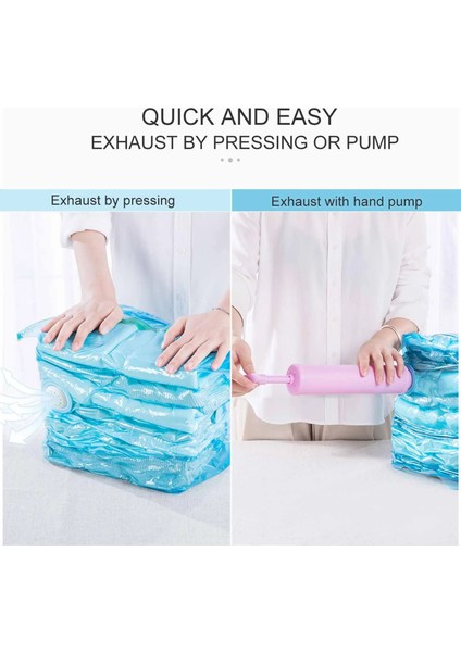 50X70X30CM 5 Adet Vakum Üç Boyutlu Depolama Mühür Çanta Yeniden Kullanılabilir Su Geçirmez Space Saver Kumaş Yastık Yatak Organizatör Mavi (Yurt Dışından) fırsatları