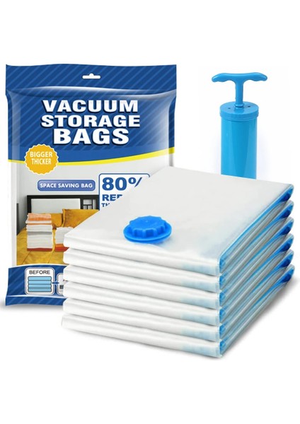 1 Adet 40X60 1/2/5/10 Adet Vakum Torbaları Giysi Saklamak Için Space Saver Vakum Saklama Çantası El Pompası ile Yorgan, Battaniye Depolama, Yatak Takımı (Yurt Dışından) modelleri