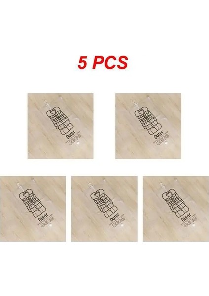 Stil A 5 Adet 1 ~ 10 Adet Vakum Asılı Saklama Torbaları Elbise Yorgan Yerden Tasarruf Dolap Sıkıştırma Çantası Yeniden Kullanılabilir Giyim Kapak Vakum (Yurt Dışından)