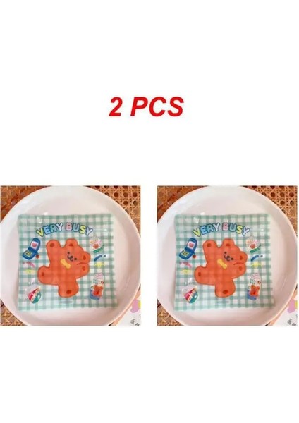 Stil K 2 Adet 2 Adet Uygun Atıştırmalık Saklama 13.5*13.5cm Seçilen Malzemeler Yer Kaplamaz Sıkıca Mühürlü Taşıması Kolay Plastik 4.2g (Yurt Dışından)