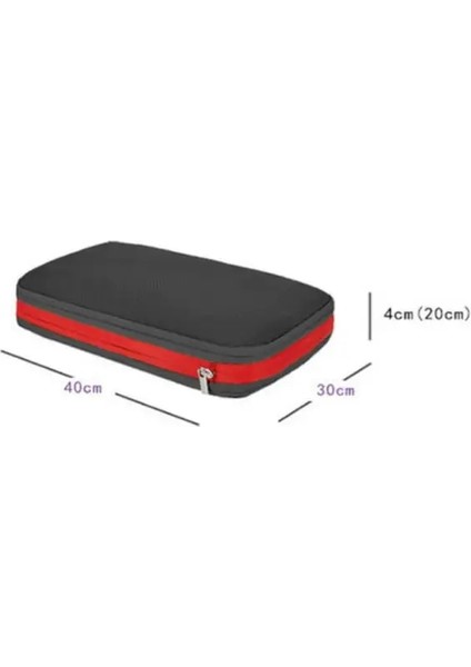 Siyah 26L Katlanabilir Sıkıştırılabilir Giysi Saklama Çantası Su Geçirmez ve Zehirli Büyük Kapasiteli Saklama Çantası Yer Kaplamaz Ev Eşyaları (Yurt Dışından)