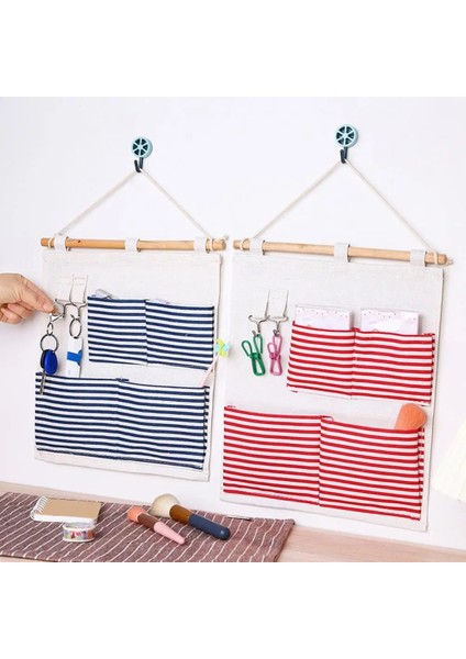 5 Izgaralı Saklama Çantası Duvar Asılı Aşınmaya Dayanıklı Pamuk Keten Yerden Tasarruf Sağlayan Güçlü Yükleme Telefon Tutucu Saklama Çantası Ev Için (Yurt Dışından) fiyatları