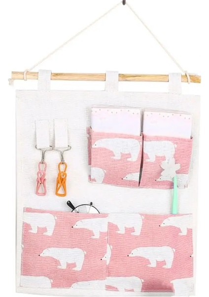 5 Izgaralı Saklama Çantası Duvar Asılı Aşınmaya Dayanıklı Pamuk Keten Yerden Tasarruf Sağlayan Güçlü Yükleme Telefon Tutucu Saklama Çantası Ev Için (Yurt Dışından) modelleri