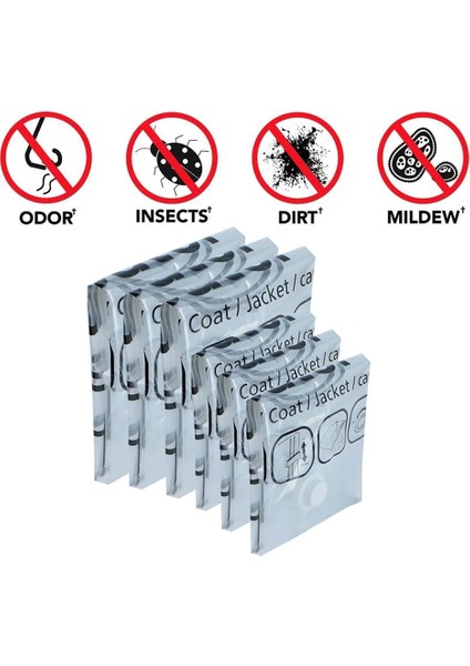 3 Orta ve Pompalı Askılı Dolap Vakum Saklama Torbaları Orta ve Büyük Boyutlu Organizatör Yerden Tasarruf Dolap Sıkıştırılmış Askı Elbise Organizasyonu (Yurt Dışından) fırsatları