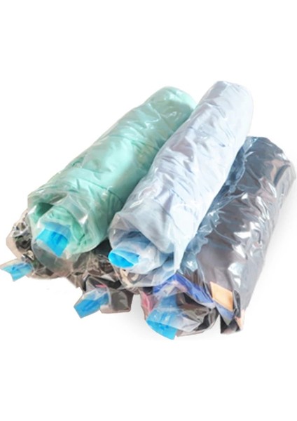 50X70 cm (Pe Pet) Seyahat Kıyafetleri Sıkıştırma Saklama Torbaları Plastik Katlanabilir El Haddeleme Giyim Şeffaf Ambalaj Vakum Torbası Space Saver 10 Adet (Yurt Dışından)