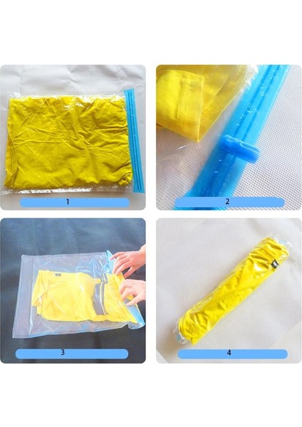 50X70 cm (Pe Pet) Seyahat Kıyafetleri Sıkıştırma Saklama Torbaları Plastik Katlanabilir El Haddeleme Giyim Şeffaf Ambalaj Vakum Torbası Space Saver 10 Adet (Yurt Dışından) modelleri