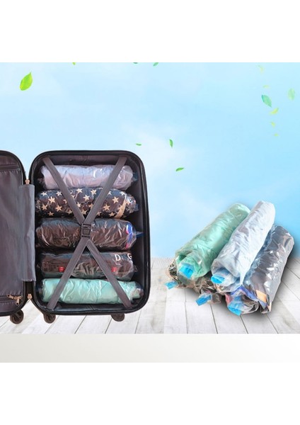 50X70 cm (Pe Pet) Seyahat Kıyafetleri Sıkıştırma Saklama Torbaları Plastik Katlanabilir El Haddeleme Giyim Şeffaf Ambalaj Vakum Torbası Space Saver 10 Adet (Yurt Dışından) fırsatları